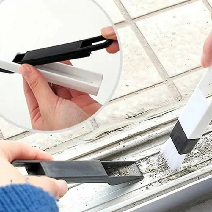 Multipurpose Mini Window Cleaning Brush with Dustpan (2 in 1)